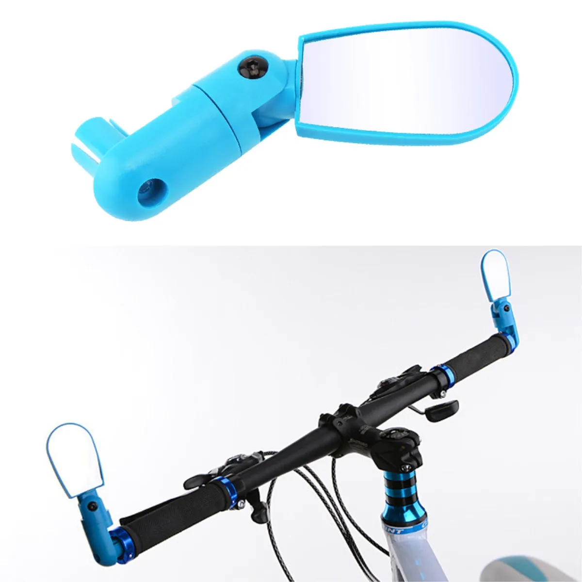 

Universal Adjustable 360 Degree Rotate Rear View Mirror Mountain Bike Handlebar Rearview Mirror Bike Accessories Bicycle Safe