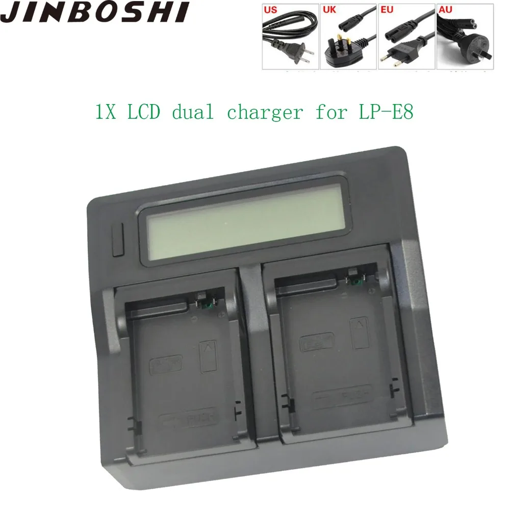1PCS LCD Dual Faster Charger for Canon LP-E8 LP E8 LPE8 EOS 550D 600D 650D 700D Kiss X4 X5 X6i X7i Rebel T2i T3i T4i T5i | Электроника
