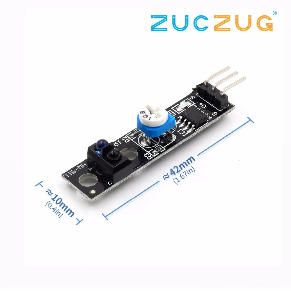 

Arsmundi TCRT5000 Line Track Sensor Module Reflection Infrared Sensor Switch Module