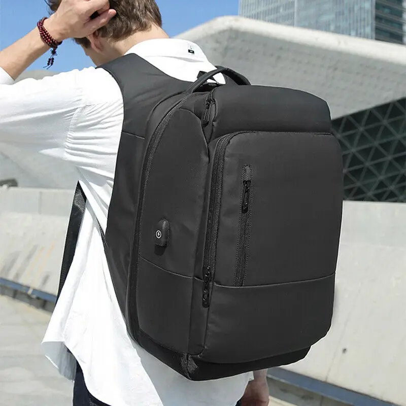 

Men Laptop Backpack Waterproof Multi Functional Travel Rucksack with USB Port MSJ99