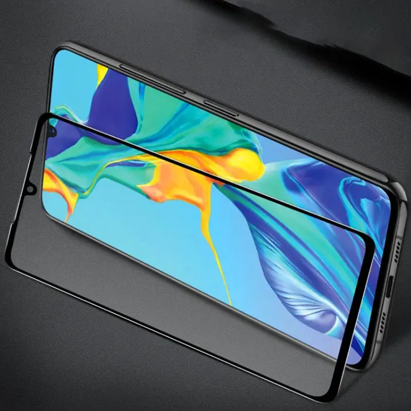 5d чехол из закаленного стекла с полным клеем для huawei p30 lite, защитный чехол для экрана, защитная пленка для телефона tremp on p 30 p30lite, светильник