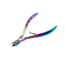 Радуга ногтей кутикулы резак мертвой кожи Ножницы Триммер для снятия Clipper Нипер плоскогубцы Маникюр Книги по искусству Уход за лошадьми инструмент