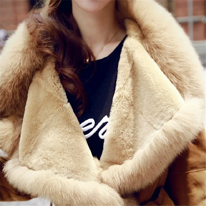 Женская шерстяная куртка пальто с поясом осень зима женские Кожаные Замшевые Базовые Куртки меховая верхняя одежда и пальто