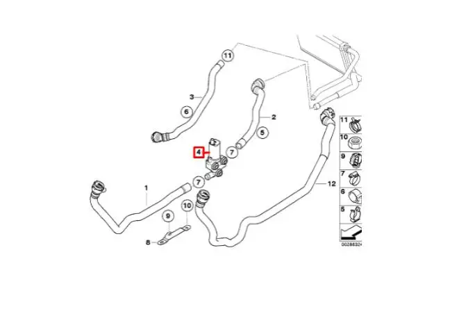 Дополнительные водяной насос для BMW E81 E87 E90 X1 116i 120i 318i 320i 64116928246