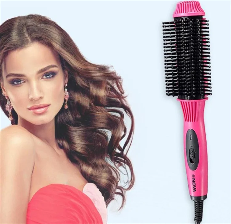 

Two-In-One Hair Curler Anti-scald Flat Irons Straightening Brush&Curling Tool Multifunctional Electric Hair Straightener Comb