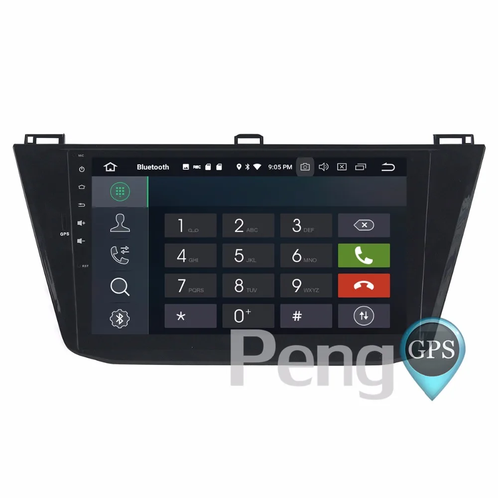 Sale 4G+32G Octa Core 2 Din Stereo Android 8.0 Car Radio for V W Tiguan 2016 GPS Navigation CD DVD Player Bluetooth headunit 2