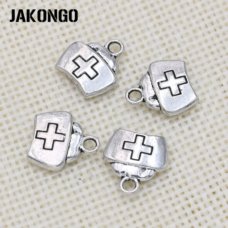 JAKONGO античный посеребренный аптечка Подвески для браслета ювелирные изделия