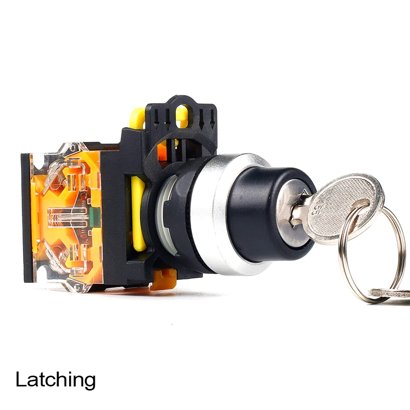 5 PCS Push button switch Selector switch Key operated 3 Position