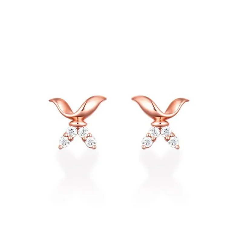 2018 New Hot Flying Wing To Wing 100% 18K Gold Stud Earrings Pure Gold Fine Jewelry For Women Real AU750 Gold Jewelry 0.76g 2018 New Hot Flying Wing To Wing 100% 18K Gold Stud Earrings Pure Gold Fine Jewelry For Women Real AU750 Gold Jewelry 0.76g