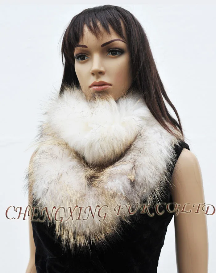

CX-S-52B Raccoon Fur Fashion Scarf Long Scarf New Product Drop Shipping