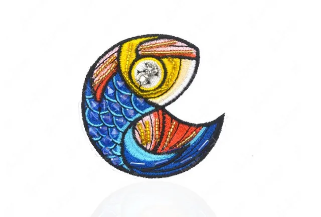 Zgtglad 1pcs rhinestone shrimp crab shellfish embroidery patch beading Zgtglad 1pcs rhinestone shrimp crab shellfish embroidery patch beading