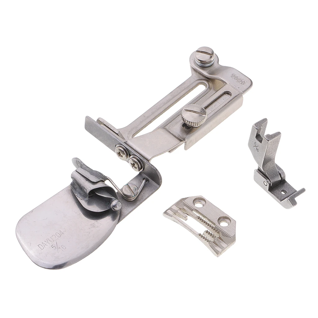 Industrial Sewing Machine Part Clean Finish Shirt Tail Hemmer Attachment Set