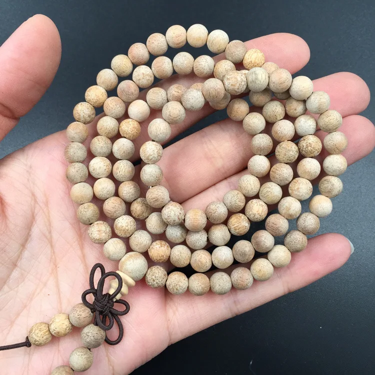 Natural Camphor Wood Beads Bracelet,6/8MM 108 Buddha Bracelets Men Women Jewelry Natural Incense Balanced Health