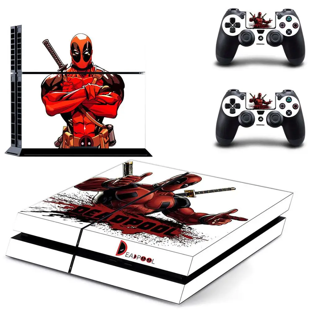 6 JIAYOLIVE Дэдпул аниме Прохладный Наклейка для PS4 Стикеры для sony Playstation 4 консоли и 2 контроллера защитный - Цвет: 6