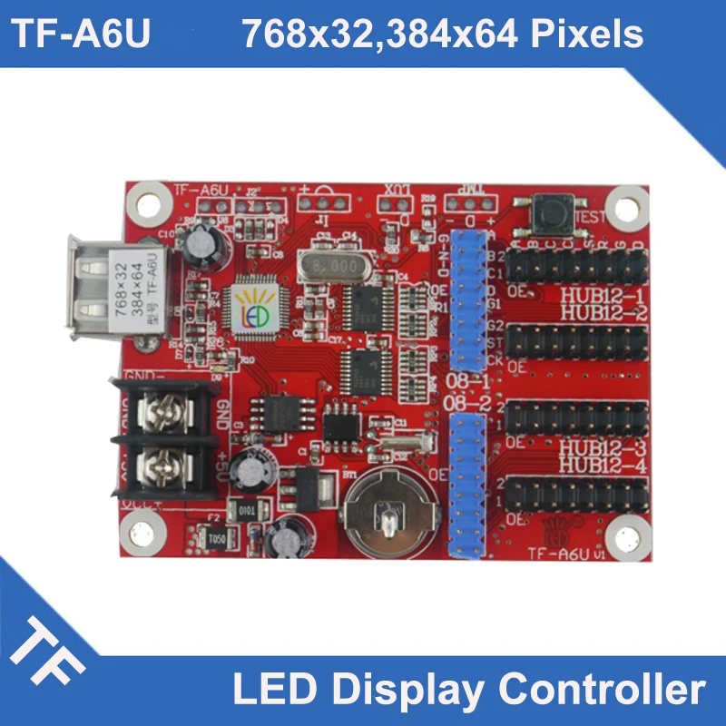 Tf-a6u longgreat TF светодиодный Дисплей Управление асинхронными один двойной Цвет 768*32 384*64 точек