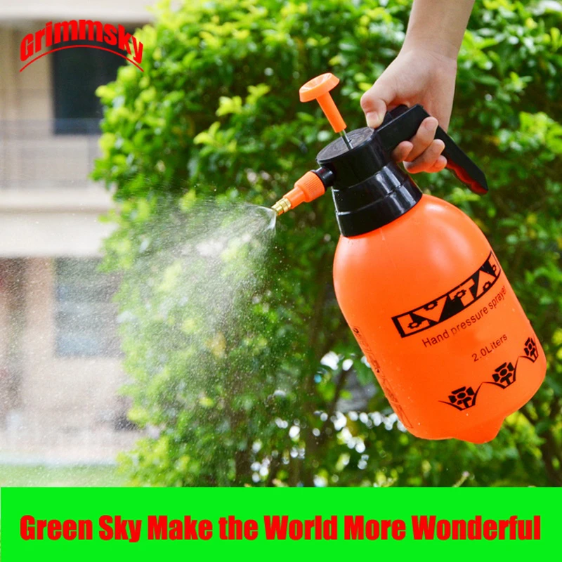 2/3L Pressure Garden Spray Watering Can Handheld Sprayer Home Water