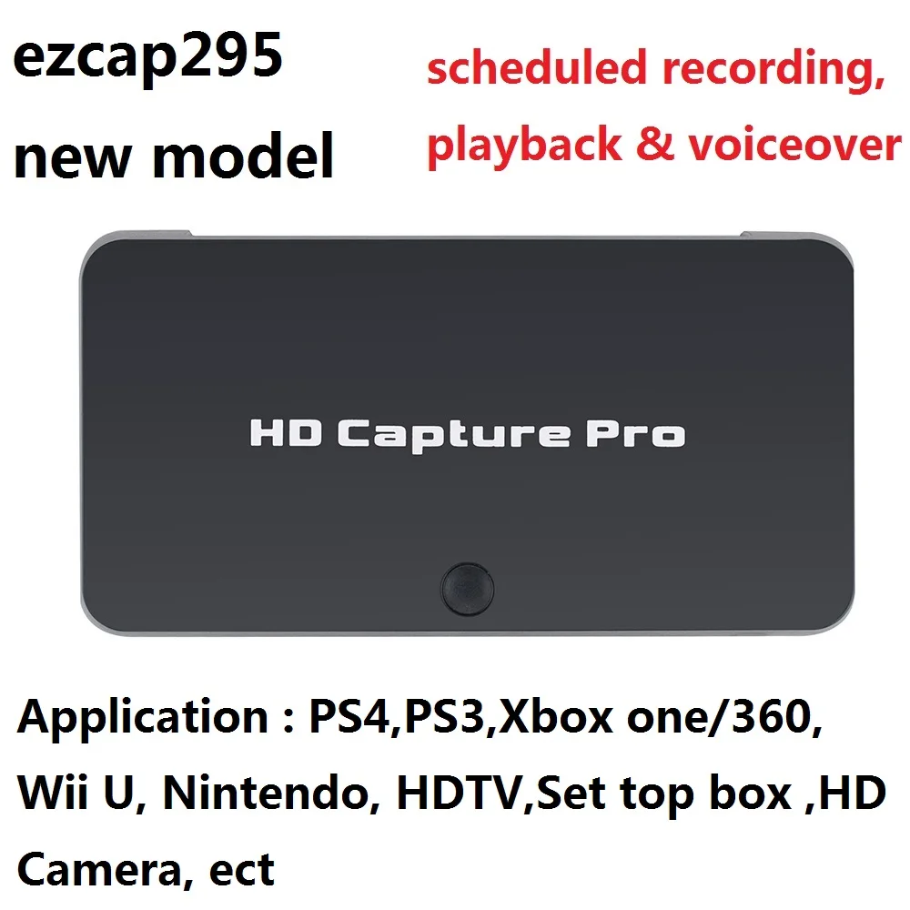 

Ezcap295 1080P HDMI HD Video Capture Card HD Game Capture Pro Recorder Box For PS4/3 Xbox One/360 WiiU HDTV Set Top Box HD CAM