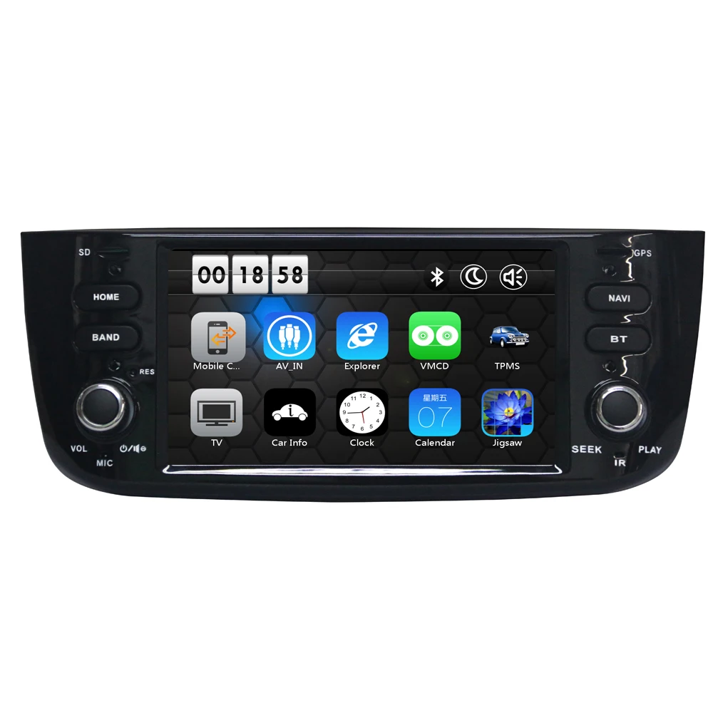 Sale 6.2 inch GPS Navigation Stereo Car Multimedia For Fiat Abarth Punto EVO Linea 2012 2013 2014 2015 Radio Bluetooth RDS Canbus 1