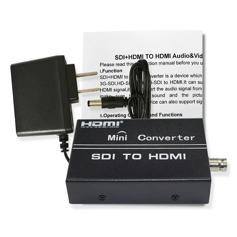 HDMI к HDMI конвертер SDI к HDMI конвертер адаптер Поддержка SD/HD-SDI/3G-SDI сигналы, показывающие на HDMI дисплей