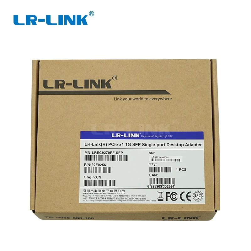 LR LINK 9270PF SFP Gigabit Ethernet Card PCI Express x1 Fiber Optical Network Card Adapter Realtek 5