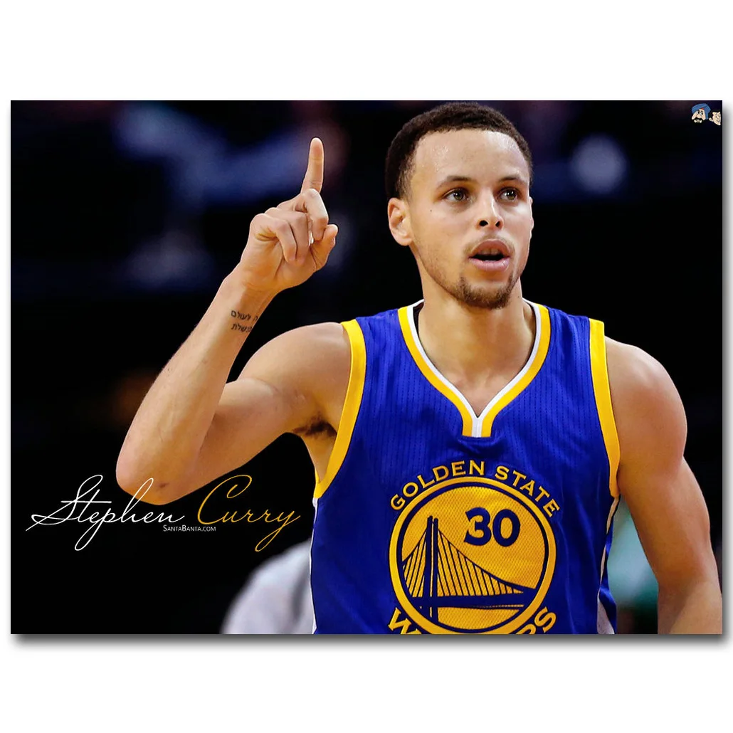 Stephen Curry Warriors Basketball MVP Silk Poster 13x20 24x36inch Art Pint 009