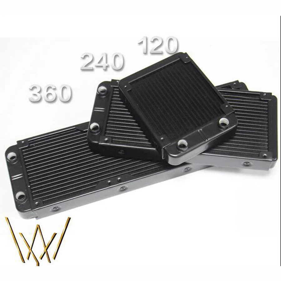 Aluminum Water Cooling 120 240 360 Radiator Liquid Cooler For 120mm Fan