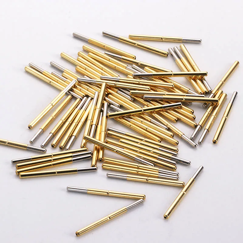 Conventional Electronic Test Probe 34mm P156-J Needle 100 Pcs/Pack Safety Spring Nickel Plated Electronic Probe Spring Probe