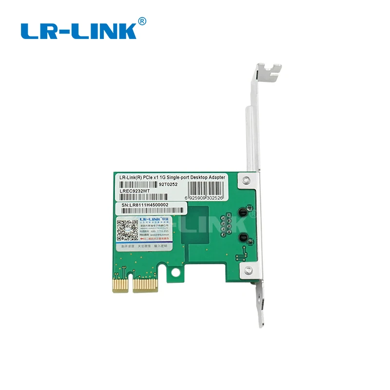 LREC9232MT-PCI Express x1 101001000Mbps Copper RJ45 Network Card RTL8111H Based (1 X RJ45)4