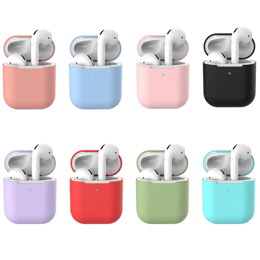 Силиконовый ТПУ чехол для беспроводных наушников 1 шт. Bluetooth AirPods защитный