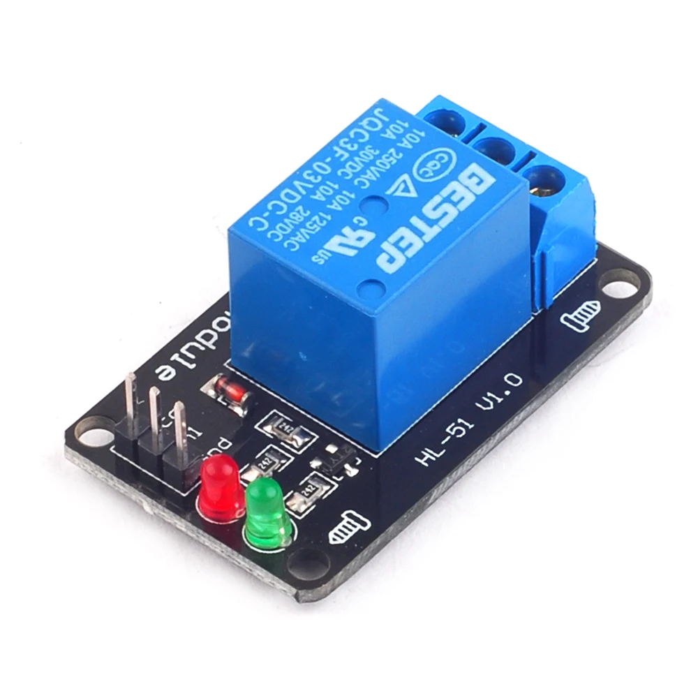 1PCS 1 Channel 3V Relay Module with Lights without Optocoupler Blackboard