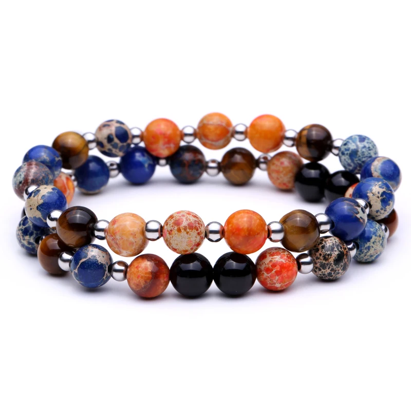 Mcllroy Strand Bracelets With Stones Love Casual Men Jewelry Nature Stone Beads Bracelets & Bangles for Women 2016 Gift