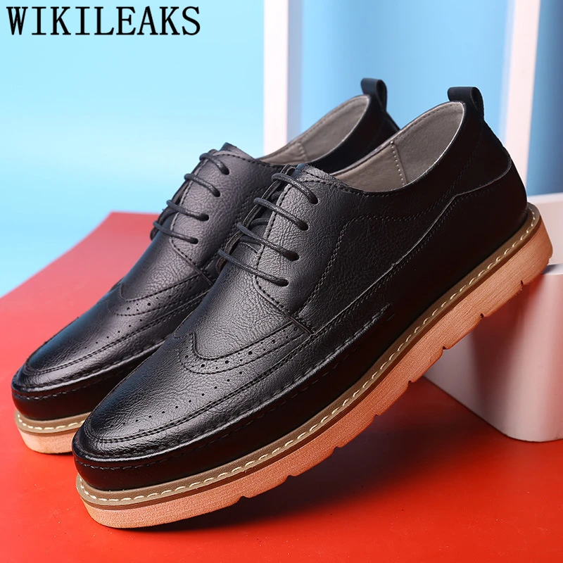 

brogue shoes men luxury brand mens shoes casual luxury business shoes men tenis masculino adulto chaussure homme cuir ayakkabi