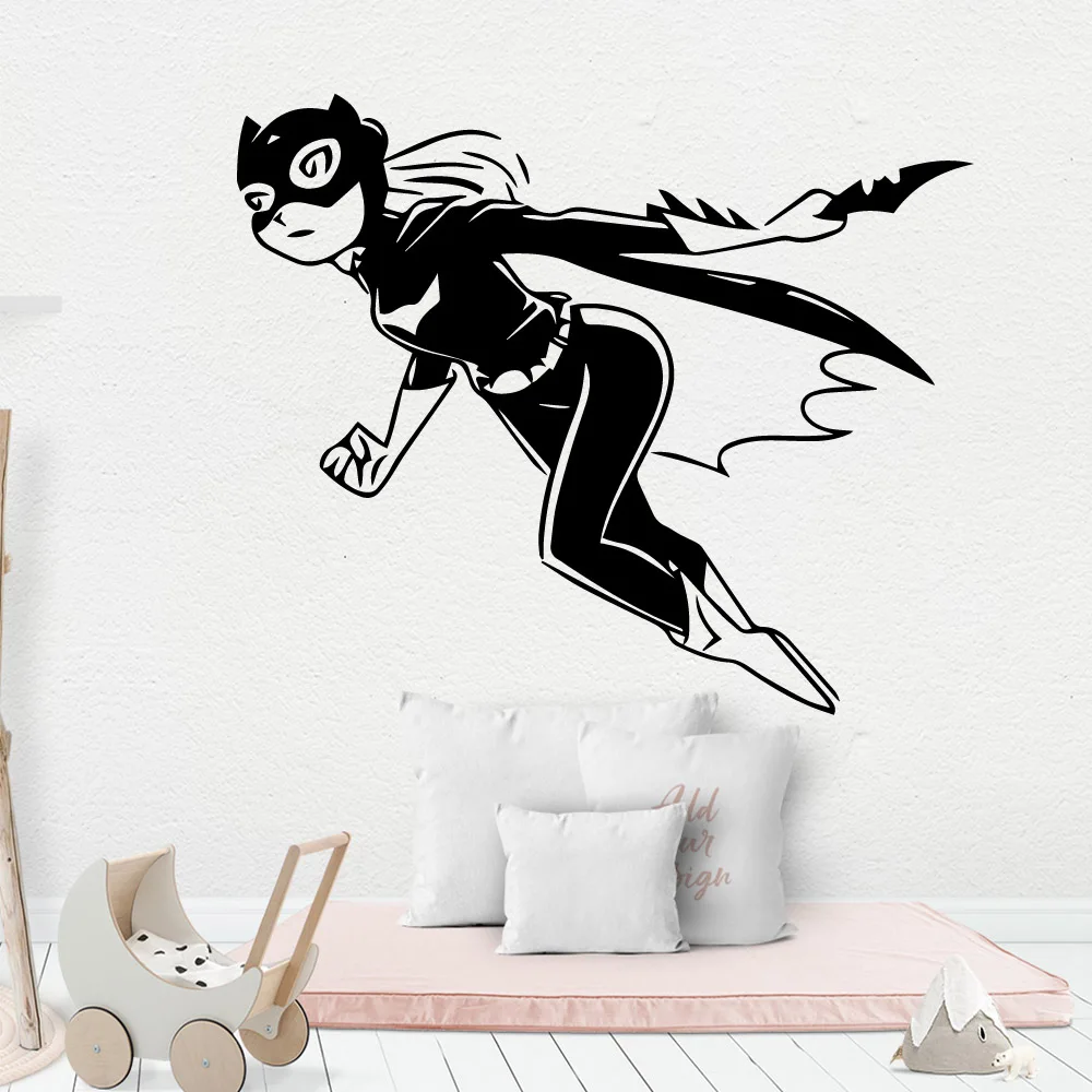 

Wall Vinyl Batman Removable Art Vinyl Wall Stickers Living Room Mural Children Room Decoration Accessories Murals naklejki