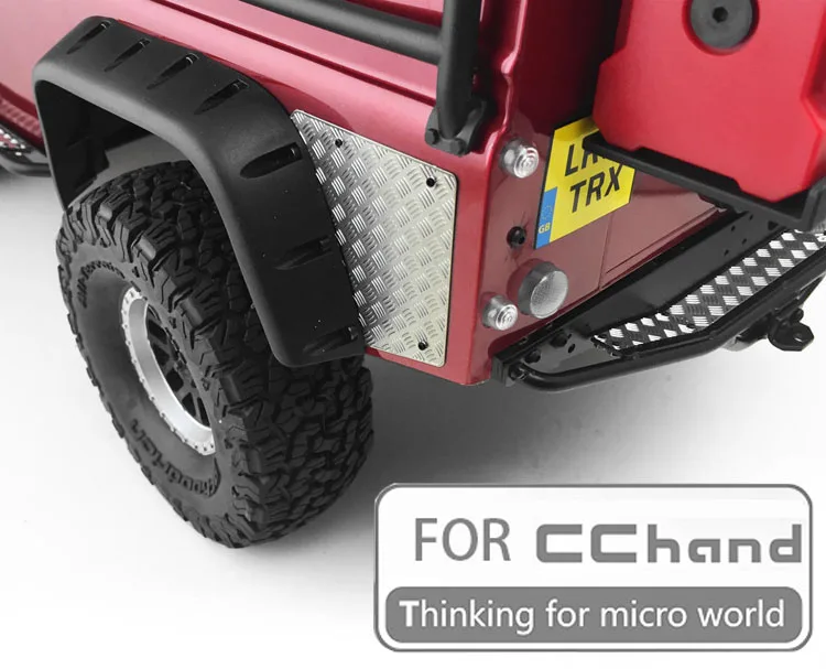 Чехлы на заднюю панель с алмазной пластиной для защиты CCHAND Traxxas TRX 4|Детали и