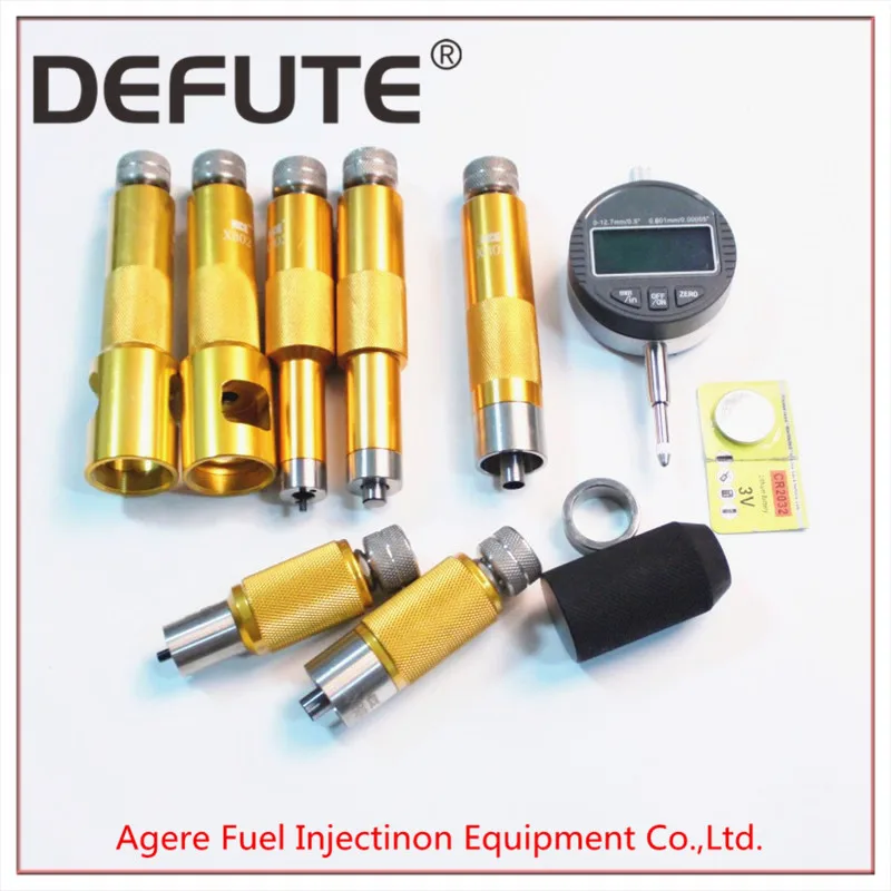 

G003 Common Rail Injector Solenoid Valve Gap Adjustment Washer Shims Armature Lift Measuring Repair Tool Kits