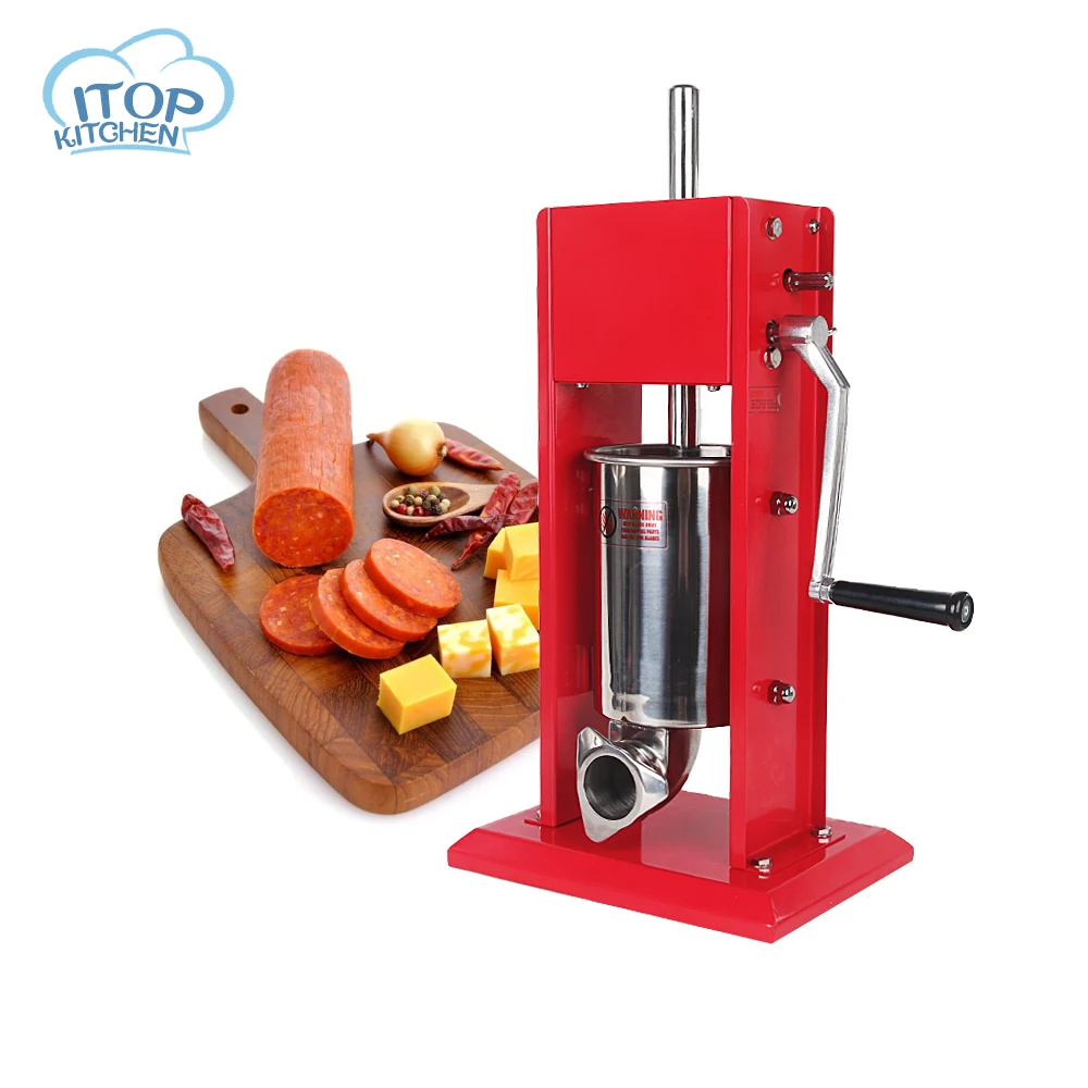 Manual Sausage Machine Meat Filler Stuffer Salami Maker /& Funnel Hand Operated