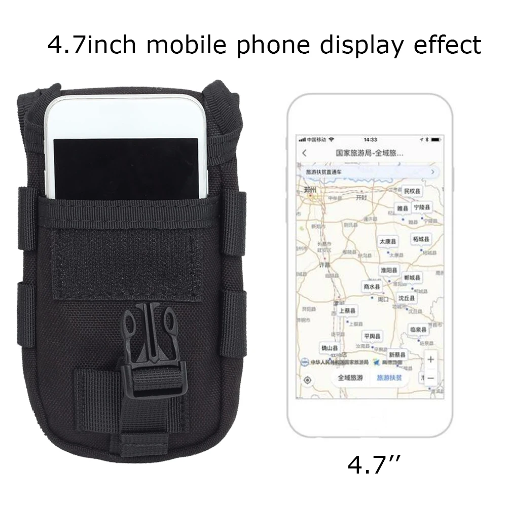 Military Tactical Camo Belt Pouch Bag Pack Phone Bags Molle Pouch Belt New Multifunction Case Cover Hunting Outdoor Waist Bag