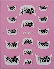 

New Fashion French Style with nice pattern of 3D Design Tips Nail Art Nail Sticker Nail Decal Manicure Mix Color Nail Tools
