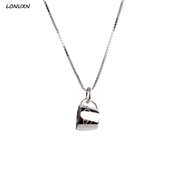 

2 colors Tea Cup shape Pendant Charm Necklace Fashion 925 Sterling silver Necklace with chain lovely lovers cute gift
