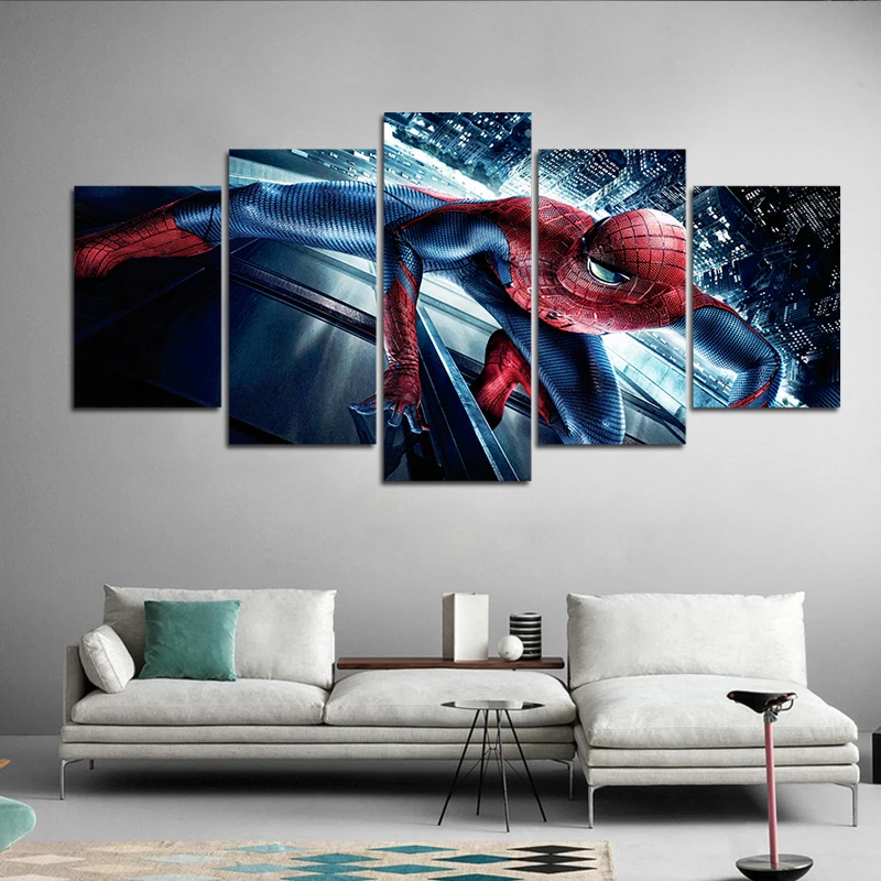 HD Printed 5 Pieces Canvas Art Painting The Avengers Captain America