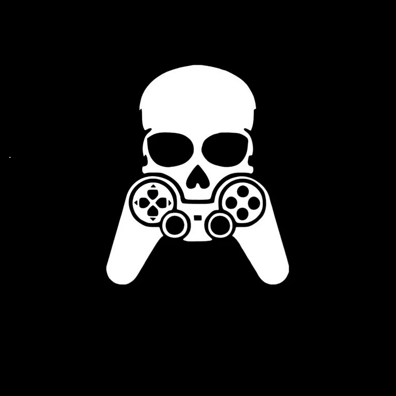 15*12 5 см Виниловая наклейка с черепом для геймеров XBox автомобиля грузовика окна