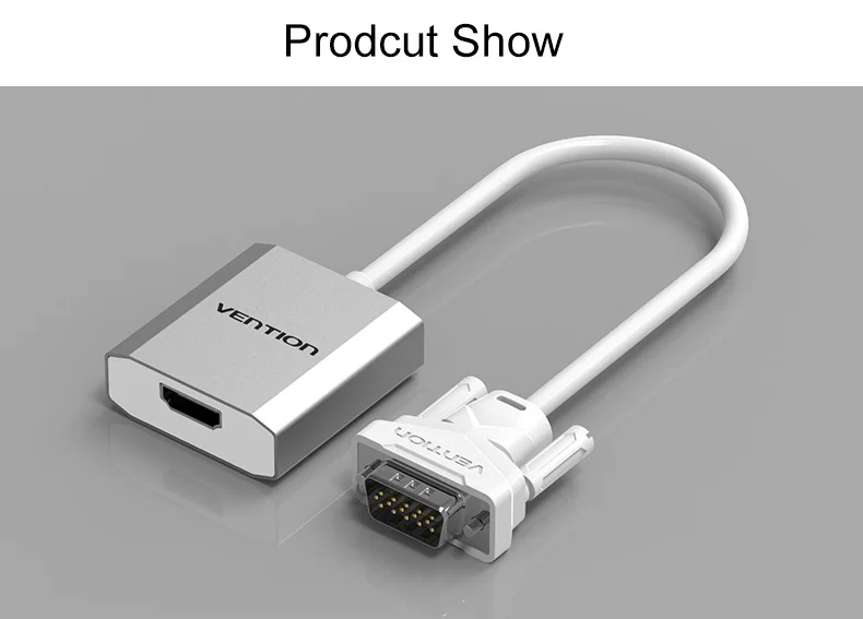 Vention преобразователь из VGA в HDMI кабель аналоговый AV в цифровой конвертер адаптер с аудио 1080P для ПК ноутбук к HDTV проектор горячая распродажа