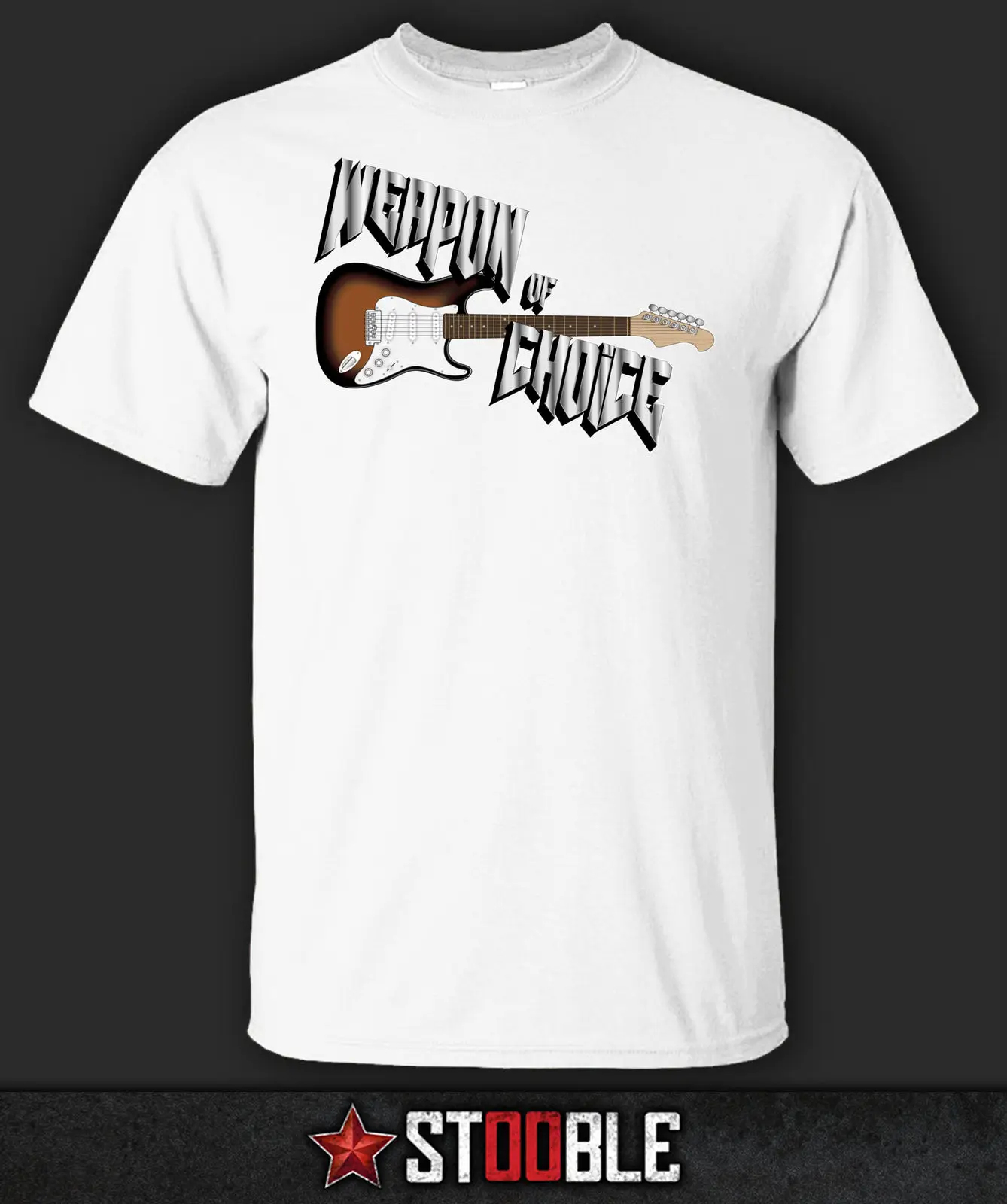 Weapon of Choice - Guitar T-Shirt Direct from Stockist Pure Cotton Round Collar Men T Shirt Summer | Мужская одежда