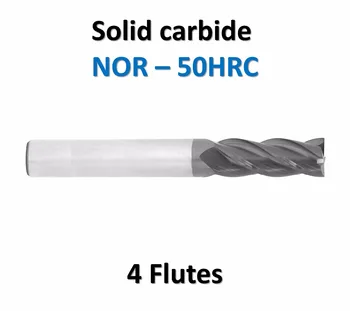 

JF D3x8xD3x50x4T Solid Carbide 4 Flutes Flat End Mills HRC50 TiAlN Coated