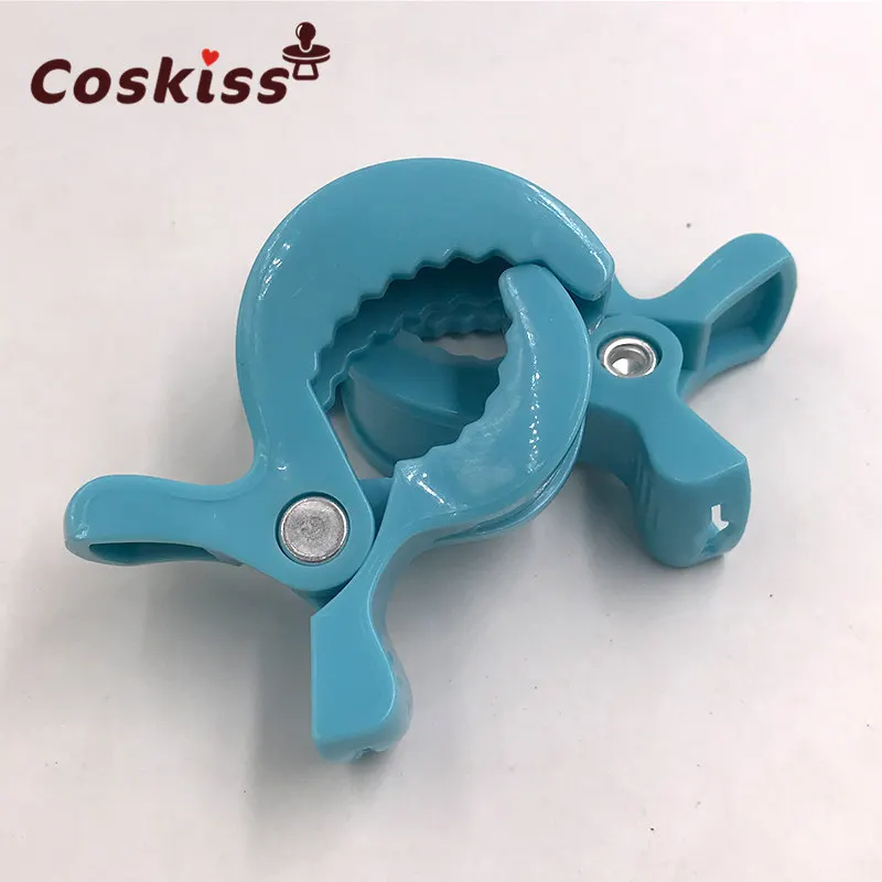 

1pc Candy Blue Lamp Pram Stroller To Hook Muslin and Toys Blanket Clips Plastic Universal Clip Baby Toys Accessories