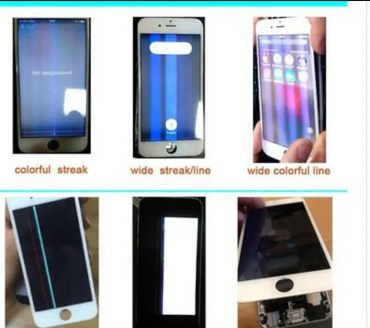 Хорошее качество lcd сенсорный экран дигитайзер сборка Замена для iPhone 6G lcd черный/белый 20 шт/партия