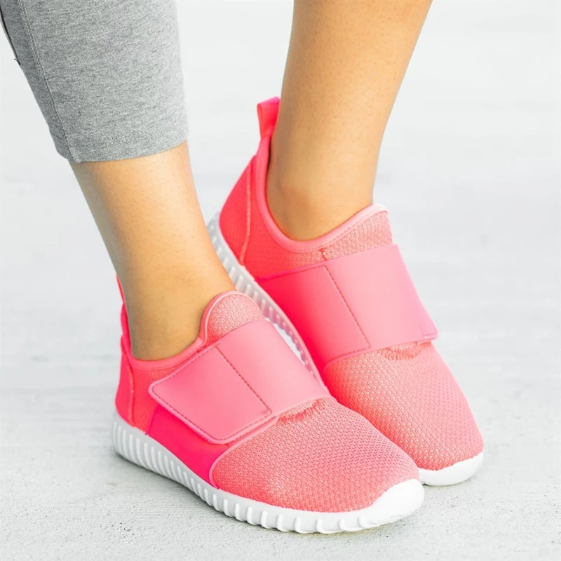 

Summer Plus Size 35-43 Women Vulcanize Shoes Fashion Slip On Shoes Female Air Mesh Sneakers Flat Casual Comfort Tenis Feminina