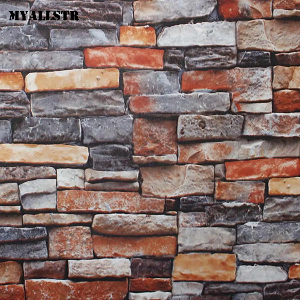 

Self-Adhesive Home Wall Paper Sticker Furniture Home, Bedroom, etc Brick Print Surfaces Decor Wall, Floor, etc