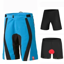 Новые шорты мужские+ 3D Мягкие Шорты горные MTB Горные Шорты Бермуды 1 комплект