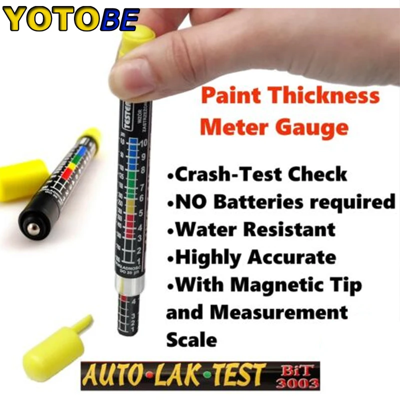 

NEW 1 PC BIT 3003 Car Paint Thickness Tester Meter Gauge CRASH CHECK TEST